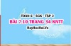 Bài 7.10 trang 34 Toán 6 Tập 2 Kết nối tri thức